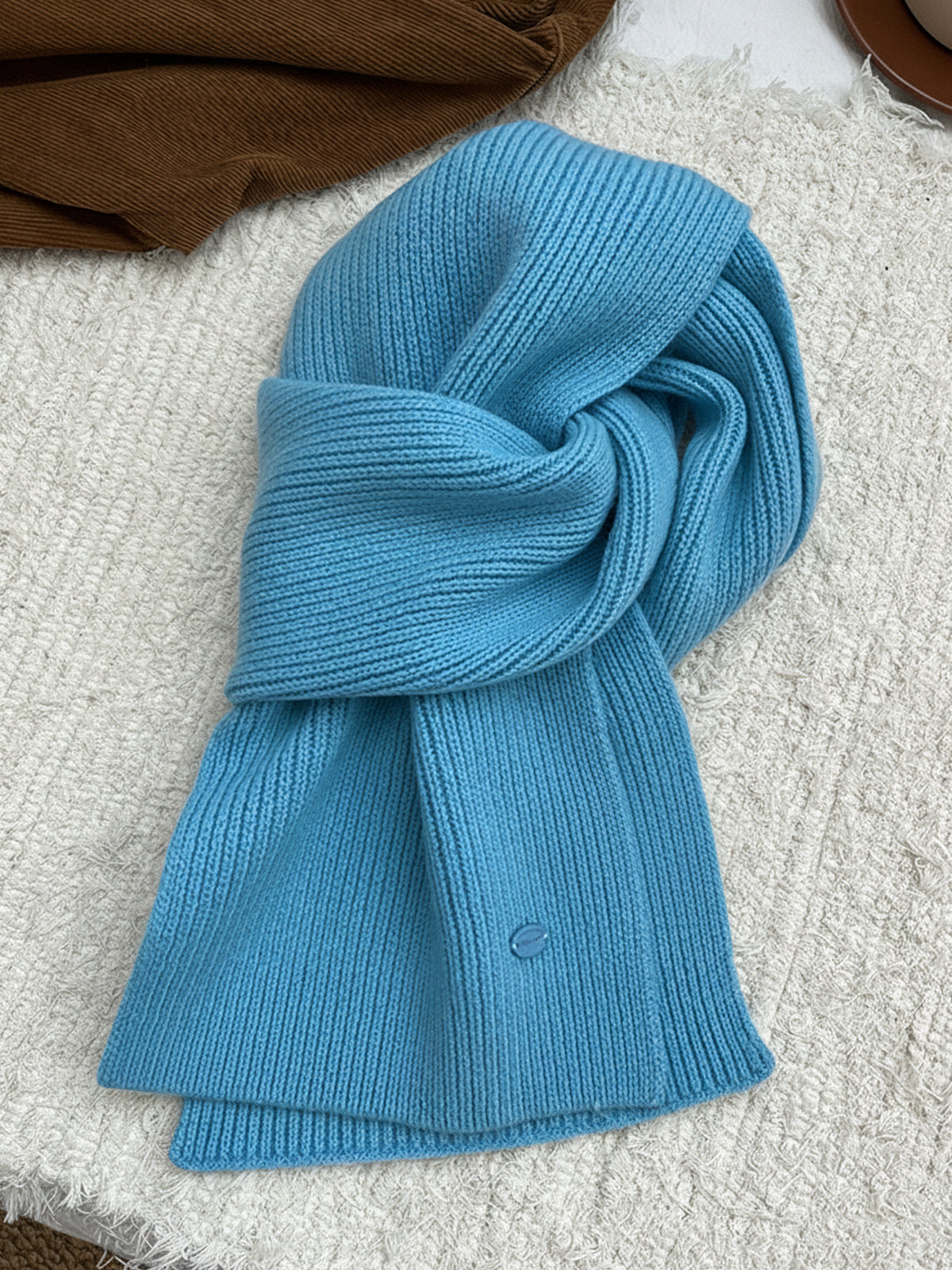 Vintage Stylish High-quality Wool Blend Knit Warm Soft Scarf