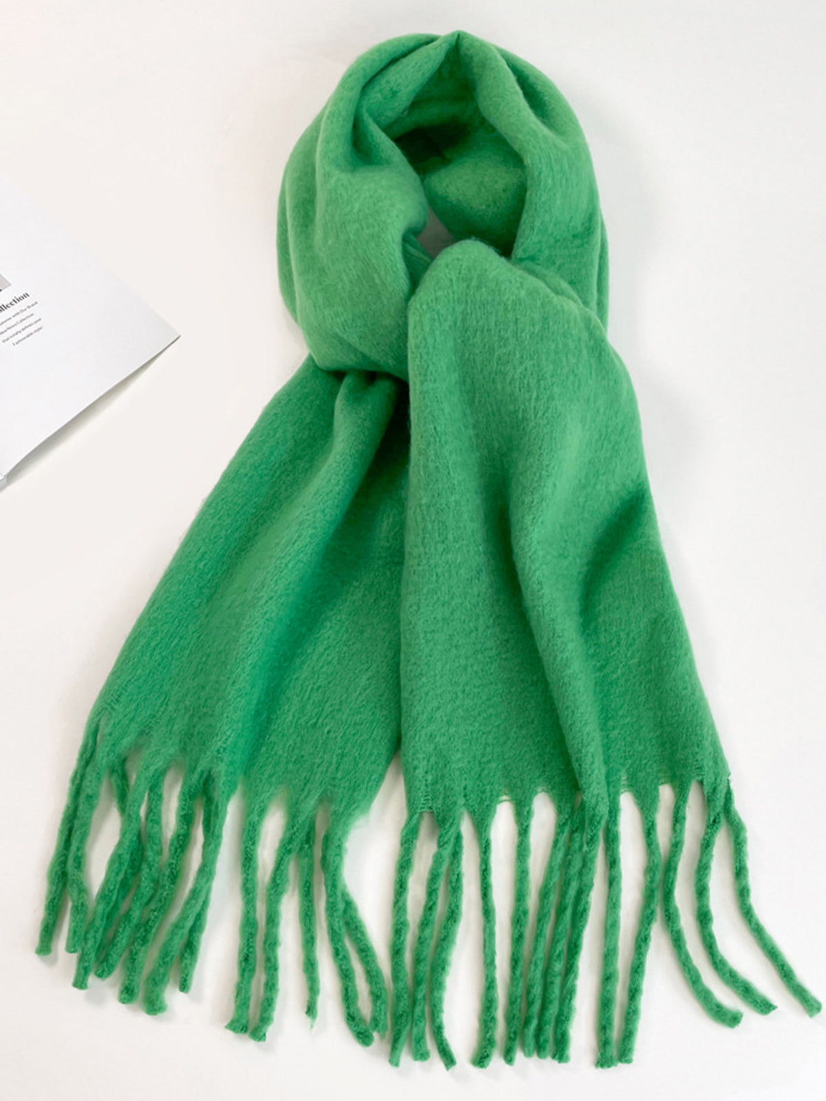 Vintage Stylish Soft Mohair Knit Warm Scarf